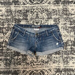 Hollister Juniors Classic Mini Blue Jean Shorts